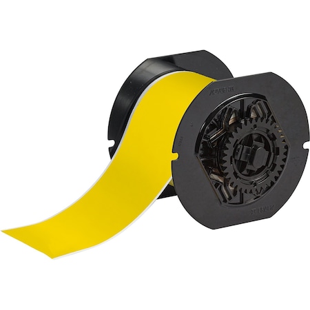 Brady B33 Continuous Weather Resistant Outdoor Polyester Labels 3 in W x 100 ft L YL B33C-3000-8591-YL